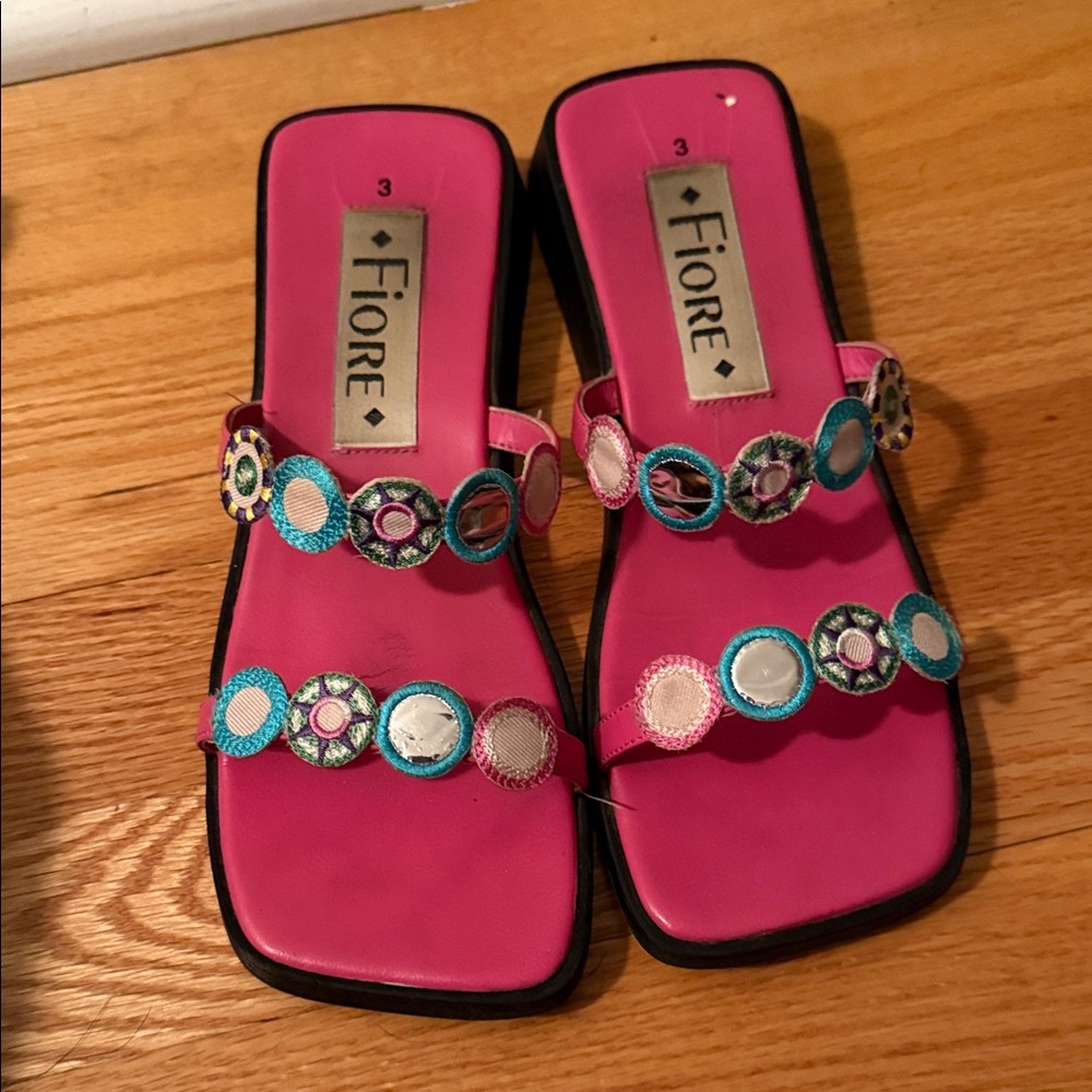 Unique slide sandals
